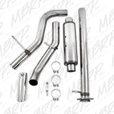 MBRP cat-back exhaust system fits Chevy Silverado 2500 single side exit Armor Plus Series T409 stainless steel S5076409