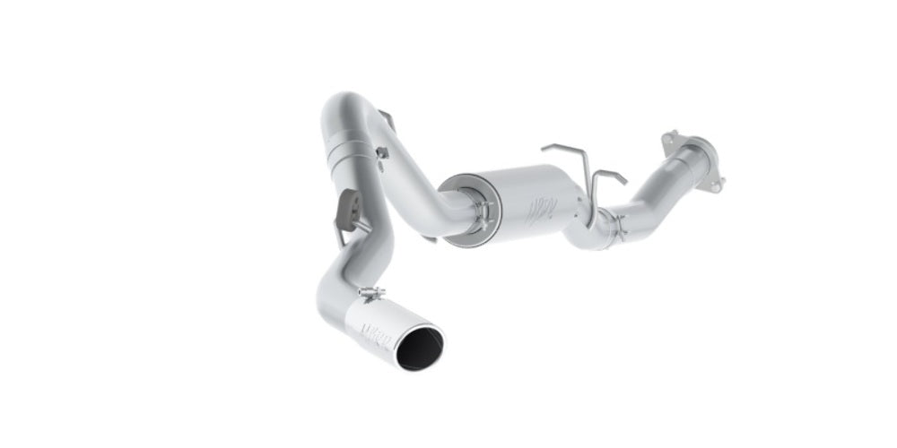 MBRP cat-back exhaust system fits Chevy Silverado 2500 single side exit Armor Plus Series T409 stainless steel S5078409