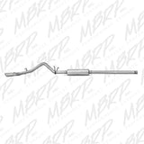 MBRP cat-back exhaust system fits 2014-2018 Chevy Silverado 1500 single side exit aluminized steel S5080AL