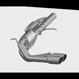 MBRP cat-back exhaust system fits Chevy Silverado 1500 Armor Plus Series T409 stainless steel S5081409