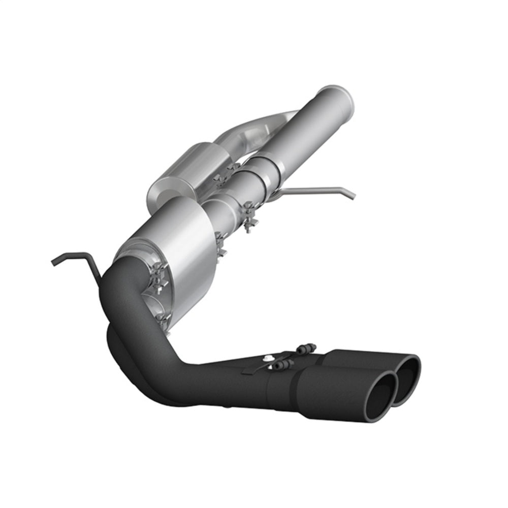 MBRP cat-back exhaust system fits 2015-2018 Chevy Silverado 1500 aluminized steel S5081BLK