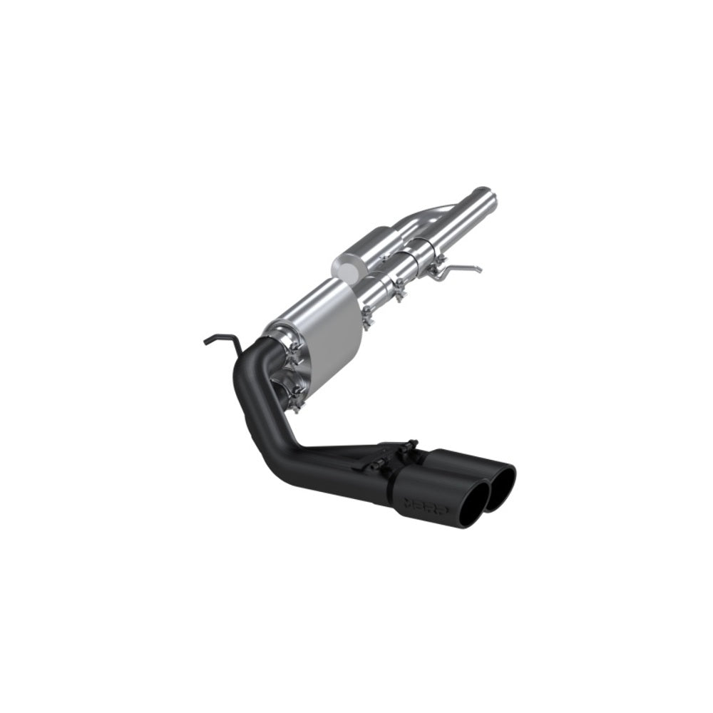 MBRP cat-back exhaust system fits 2015-2018 Chevy Silverado 1500 aluminized steel S5081BLK