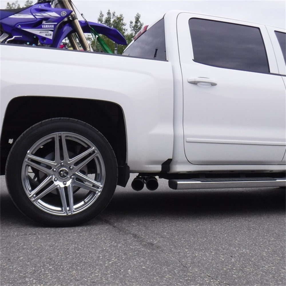 MBRP cat-back exhaust system fits 2015-2018 Chevy Silverado 1500 aluminized steel S5081BLK