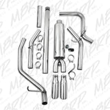 MBRP cat-back exhaust system fits Chevy Silverado 1500 Armor Plus Series T409 stainless steel S5082409