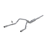 MBRP cat-back exhaust system fits Chevy Silverado 1500 dual split rear exit Armor Plus Series T409 stainless steel S5084409