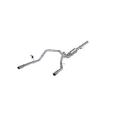 MBRP cat-back exhaust system fits Chevy Silverado 1500 dual split rear exit Armor Plus Series T409 stainless steel S5084409