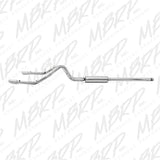 MBRP cat-back exhaust system fits Chevy Silverado 1500 dual split rear exit Armor Plus Series T409 stainless steel S5084409