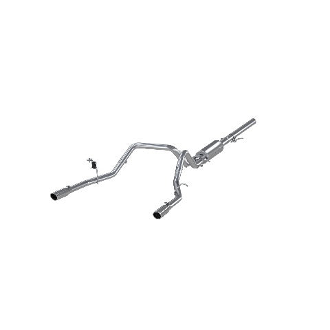 MBRP cat-back exhaust system fits Chevy Silverado 1500 dual split rear exit Armor Plus Series T409 stainless steel S5084409