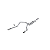 MBRP cat-back exhaust system fits Chevy Silverado 1500 dual split rear exit Armor Plus Series T409 stainless steel S5084409