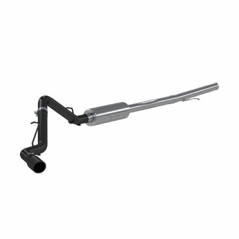 MBRP cat-back exhaust system fits 2019-2021 Chevy Silverado 1500 3 inch single side exit aluminized steel black coated S5087BLK