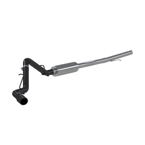 MBRP cat-back exhaust system fits 2019-2021 Chevy Silverado 1500 3 inch single side exit aluminized steel black coated S5087BLK