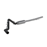 MBRP cat-back exhaust system fits 2019-2021 Chevy Silverado 1500 3 inch single side exit aluminized steel black coated S5087BLK
