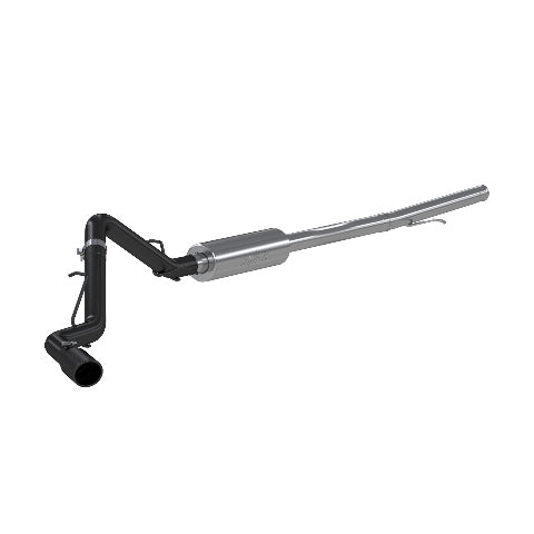 MBRP cat-back exhaust system fits 2019-2021 Chevy Silverado 1500 3 inch single side exit aluminized steel black coated S5087BLK