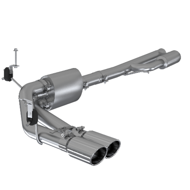 MBRP cat-back exhaust system fits Chevy Silverado 1500 dual side exit Armor Pro Series T304 stainless steel S5092304
