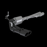 MBRP cat-back exhaust system fits 2019-2024 Chevy Silverado 1500 dual side exit aluminized steel S5092BLK