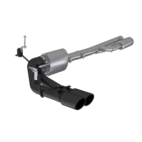 MBRP cat-back exhaust system fits 2019-2024 Chevy Silverado 1500 dual side exit aluminized steel S5092BLK