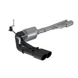 MBRP cat-back exhaust system fits 2019-2024 Chevy Silverado 1500 dual side exit aluminized steel S5092BLK