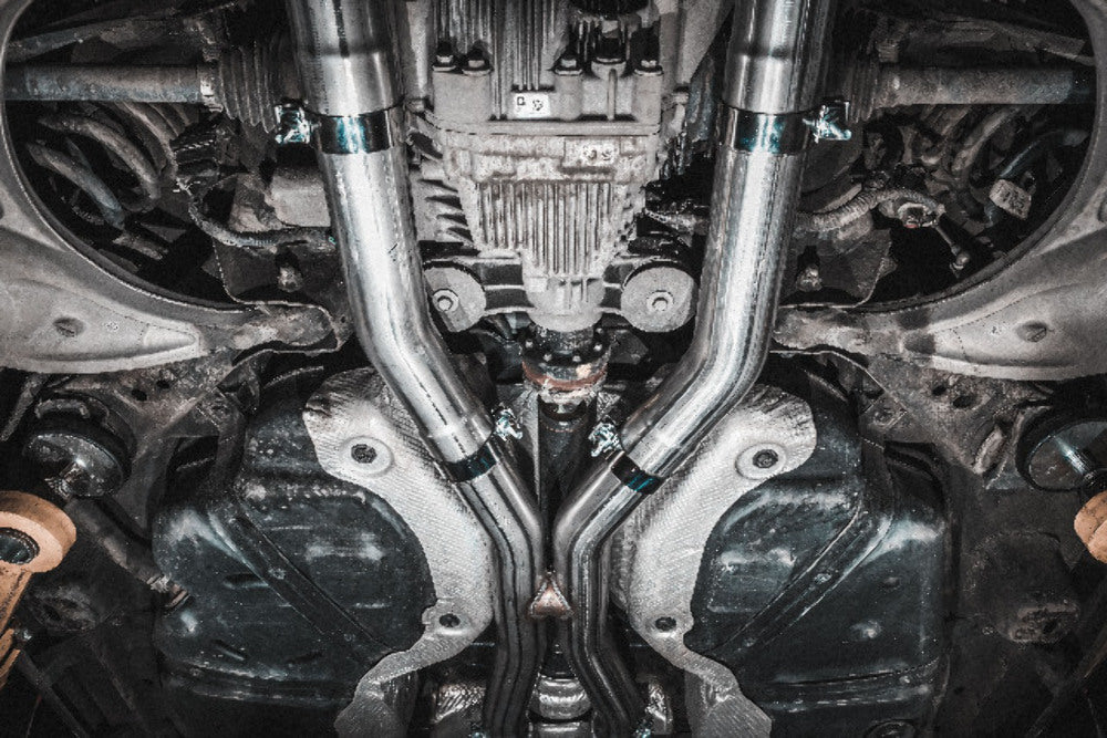MBRP cat-back exhaust system fits 2018-2022 Dodge dual rear exit Armor Pro Series T304 stainless steel S51053CF