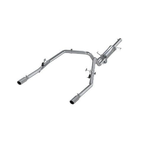 MBRP cat-back exhaust system fits Dodge Ram 1500 2 inch dual split rear exit Armor Plus Series T409 stainless steel S5108409