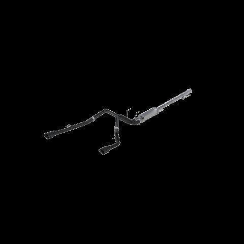 MBRP cat-back exhaust system fits Dodge Ram 1500 dual split rear exit aluminized steel black coated S5146BLK