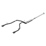 MBRP cat-back exhaust system fits 2019-2024 Ram 1500 dual split rear exit aluminized steel black coated S5152BLK