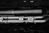 MBRP cat-back exhaust system fits Ram 1500 dual split rear exit Armor Pro Series T304 stainless steel carbon fiber tip S51543CF