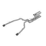 MBRP cat-back exhaust system fits Ram 1500 dual split rear exit Armor Pro Series T304 stainless steel carbon fiber tip S51543CF
