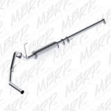 MBRP cat-back exhaust system fits 2004-2008 Ford F-150 3 inch single side exit aluminized steel S5200P