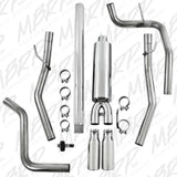 MBRP cat-back exhaust system fits Ford F-150 2 inch dual split rear exit Armor Plus Series T409 stainless steel S5202409