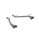 MBRP axle-back exhaust system fits 2021-2024 Ford Explorer 2 inch dual rear exit aluminized steel S5203AL