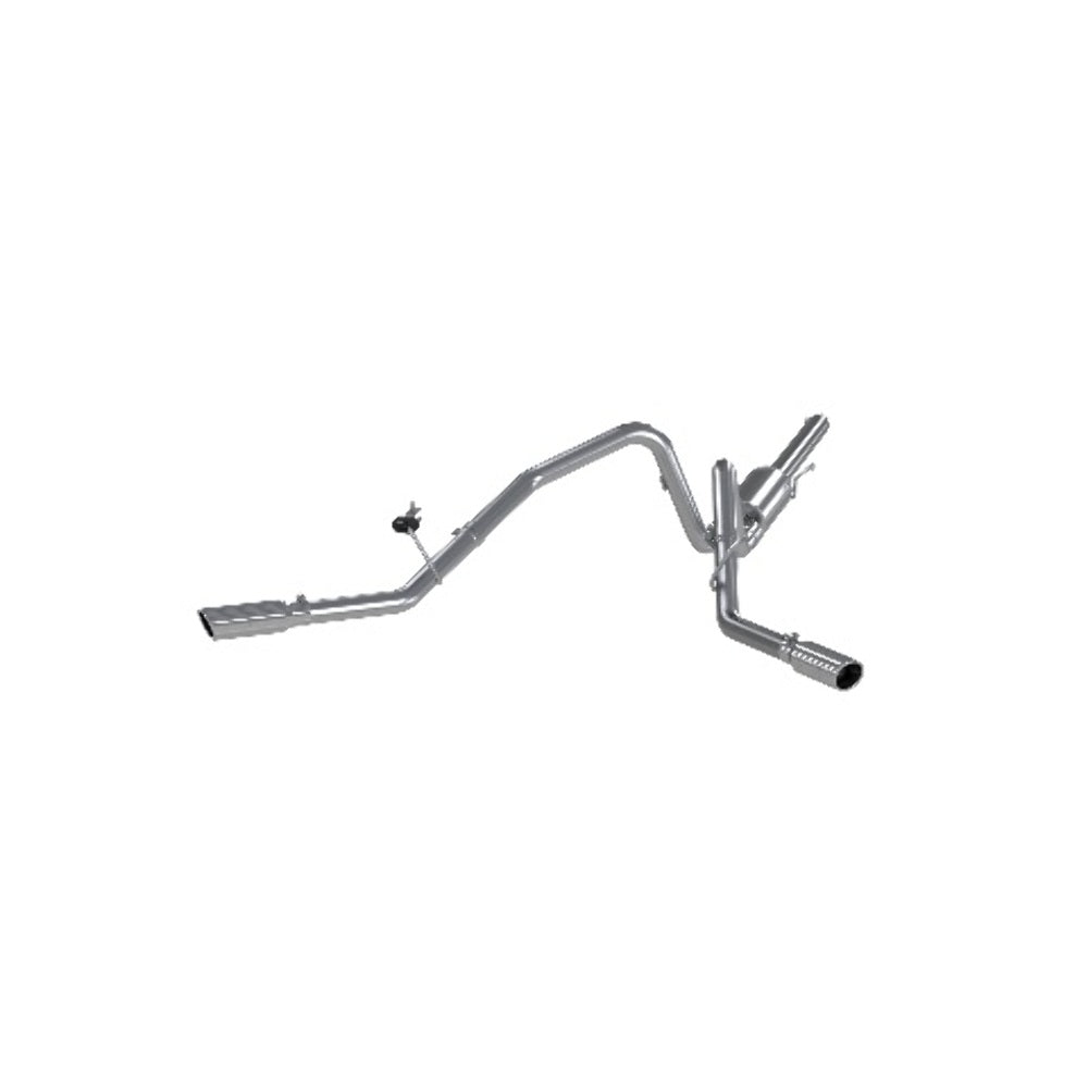 Fits 2005-2008 Ford F-150 2 1/2in. Cat Back; Dual Split Side; AL - S5204AL
