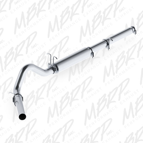 MBRP cat-back exhaust system fits 1999-2004 Ford F-350 4 inch single side exit aluminized steel S5206P
