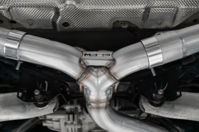 MBRP exhaust system fits Ford Bronco 2.5 inch dual rear exit Armor Plus Series T409 stainless steel S5207409