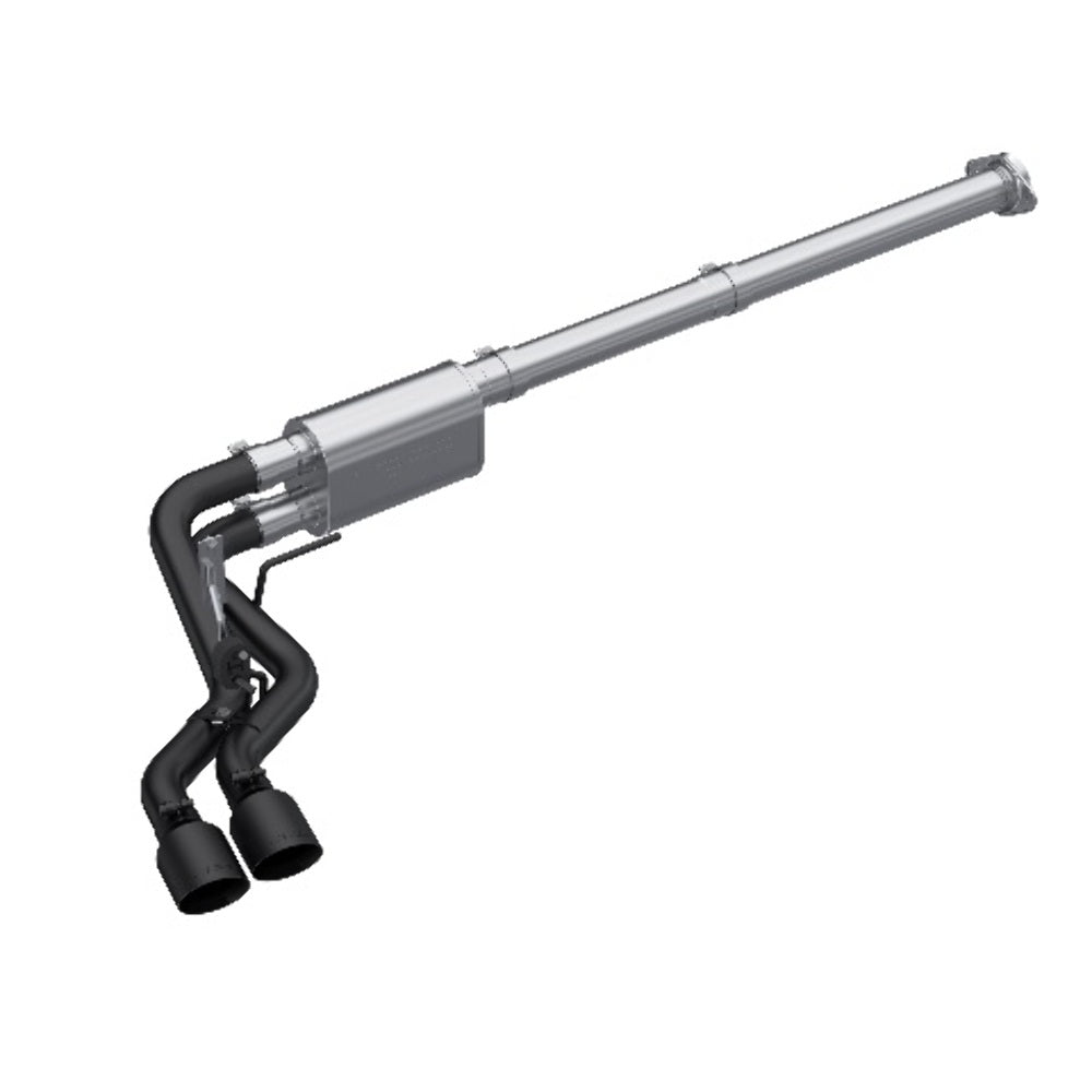MBRP cat-back exhaust system fits 2021-2024 Ford F-150 3 inch aluminized steel S5217BLK