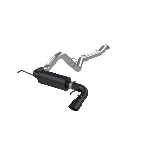 MBRP cat-back exhaust system fits 2021-2024 Ford Bronco single rear exit aluminized steel S5235BLK