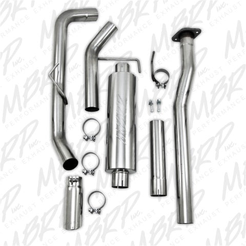 MBRP cat-back exhaust system fits 2011-2014 Ford F-150 3 inch single side exit Armor Plus Series T409 stainless steel S5236409