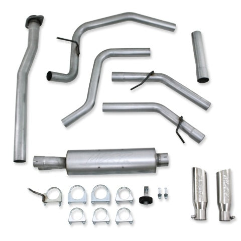 MBRP cat-back exhaust system fits 2011-2014 Ford F-150 2 inch dual rear exit aluminized steel S5240AL