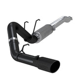 MBRP exhaust tip fits Ford F-350 single side exit aluminized steel black coated S5247BLK