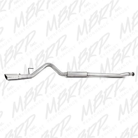 MBRP cat-back exhaust system fits 2011-2014 Ford F-150 4 inch single side exit aluminized steel S5248AL