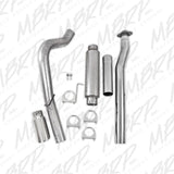 MBRP cat-back exhaust system fits 2011-2014 Ford F-150 4 inch single side exit aluminized steel S5248AL