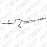 Fits 2016-2020 Ford F-150 2 1/2in. Cat Back; Dual Side Exit; AL - S5257AL