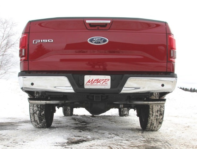 Fits 2016-2020 Ford F-150 2 1/2in. Cat Back; Dual Side Exit; AL - S5257AL