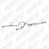 MBRP cat-back exhaust system fits 2016-2020 Ford F-150 2 inch dual rear exit aluminized steel S5258AL