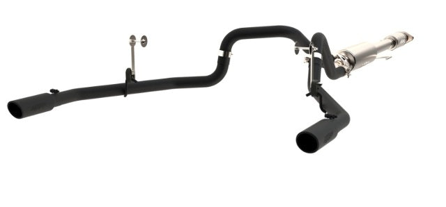 MBRP cat-back exhaust system fits 2016-2020 Ford F-150 2 inch dual rear exit aluminized steel S5258BLK