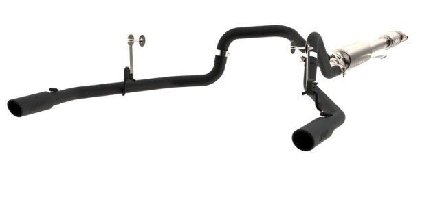 MBRP cat-back exhaust system fits 2016-2020 Ford F-150 2 inch dual rear exit aluminized steel S5258BLK