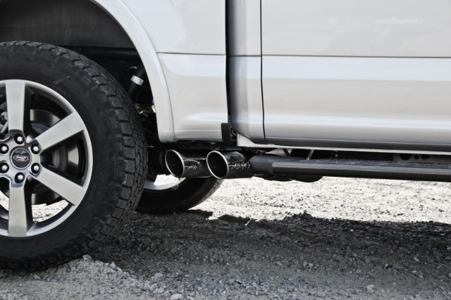 MBRP exhaust system fits Ford F-150 single side exit Armor Plus Series T409 stainless steel S5260409