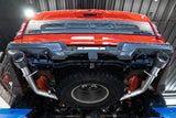 Fits 2021-2024 Ford F-150 3in. Axle-Back; Dual Rear Exit; T304; CF Tips-S52663CF