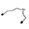 MBRP axle-back exhaust system fits 2021-2024 Ford F-150 3 inch dual rear exit Armor Pro Series T304 stainless steel carbon fiber tip S52663CF