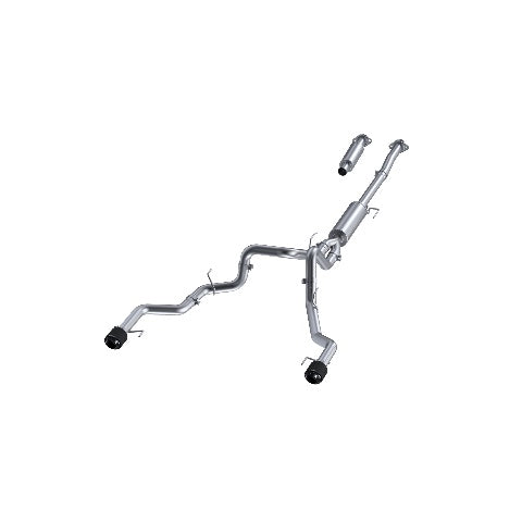 MBRP cat-back exhaust system fits 2022-2024 Ford F-150 3 inch dual split rear exit Armor Pro Series T304 stainless steel S52683CF