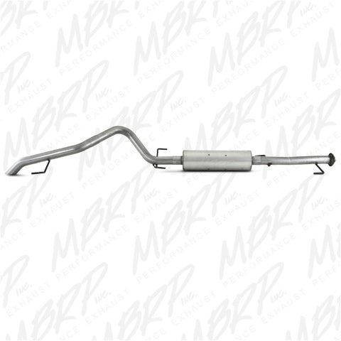 MBRP cat-back exhaust system single rear exit aluminized steel S5310AL
